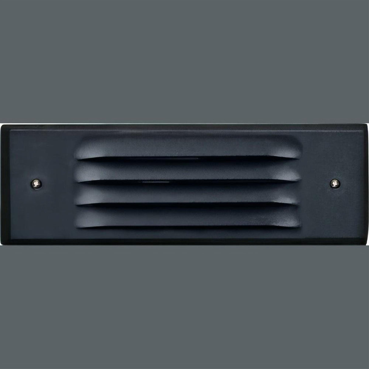 Dabmar Lighting LV615-L6-AMB-B Brass Louvred Step Light 12V G4 LED 2X 3W Amber Black