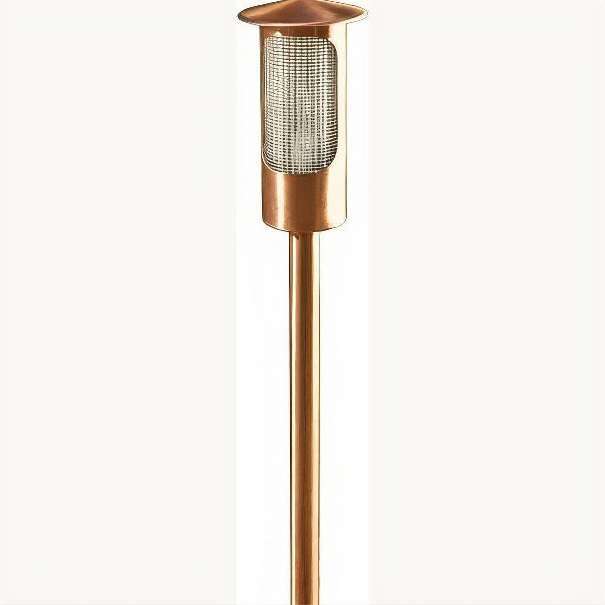 Dabmar Lighting LV63-L3-AMB-CP Brass Flat Top Mini Path Light 12V G4 LED 3W RGBW Copper