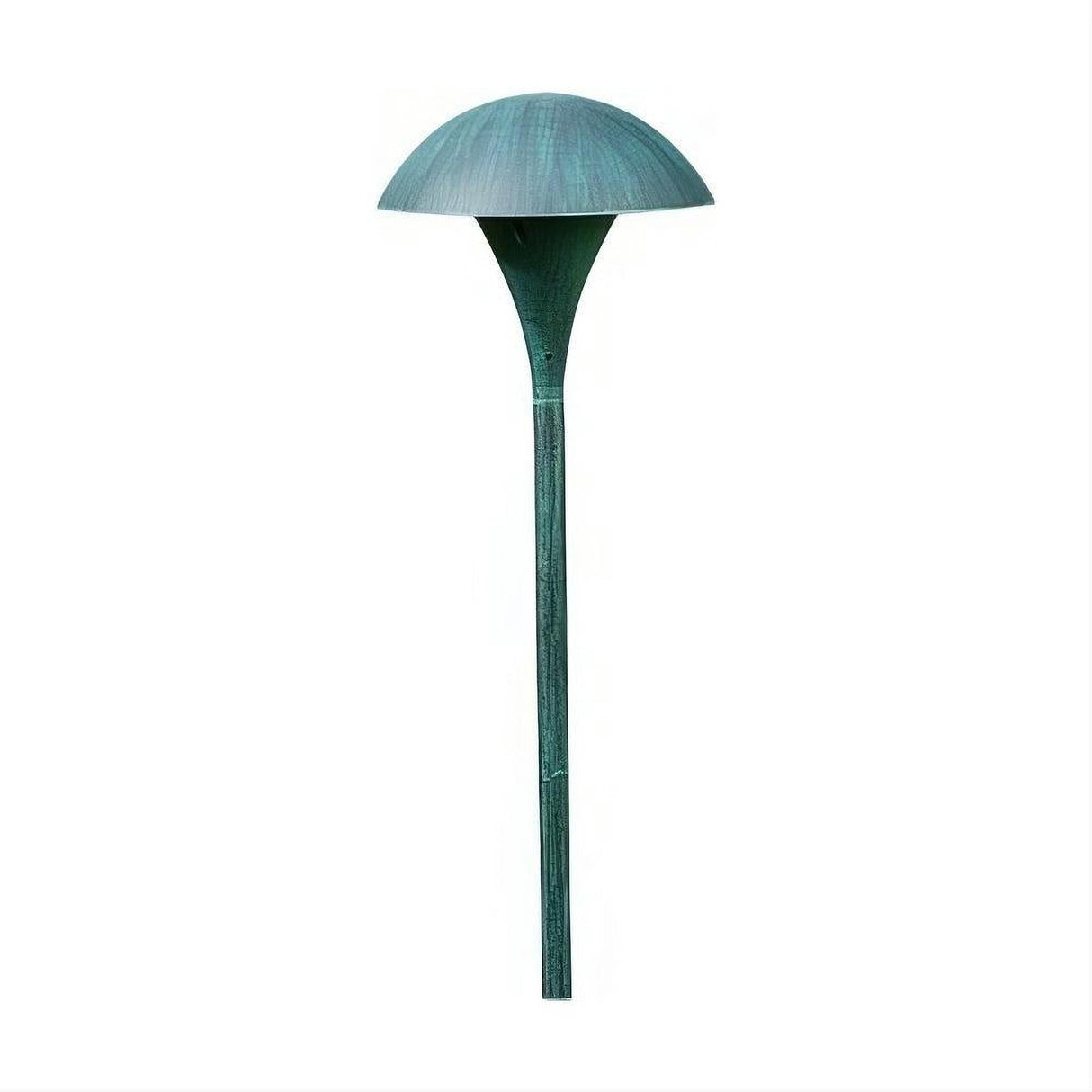 Dabmar Lighting LV67-L3-30K-PG Cast Alum Large Mushroom Top Path Light 12V G4 3W 30K Patina Green