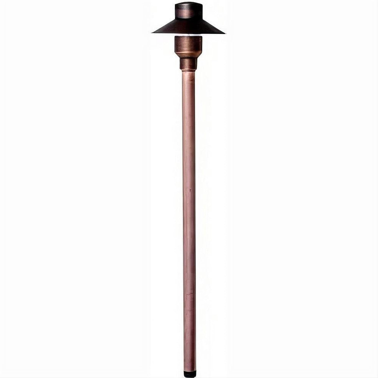 Dabmar Lighting LV74-L3-AMB-ABZ Brass Small Top Path Light 12V G4 LED 3W Amber Antique Bronze