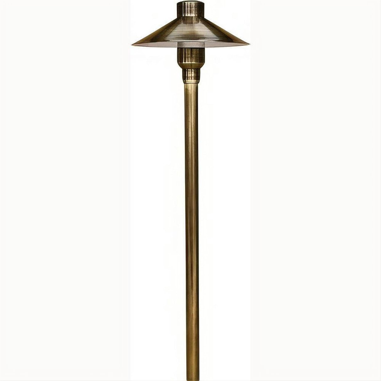 Dabmar Lighting LV75-L3-AMB-ABS Brass Large Top Path Light 12V G4 LED 3W Amber Antique Brass