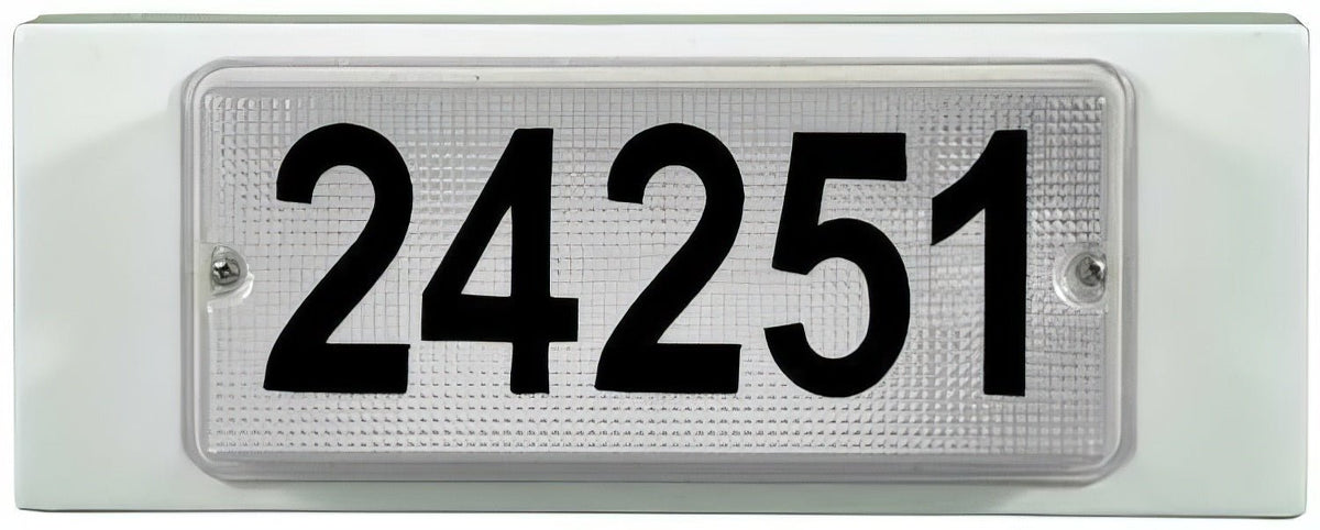 Dabmar Lighting W9301-W 13W Fluorescent Illuminated Address Wall Light - White