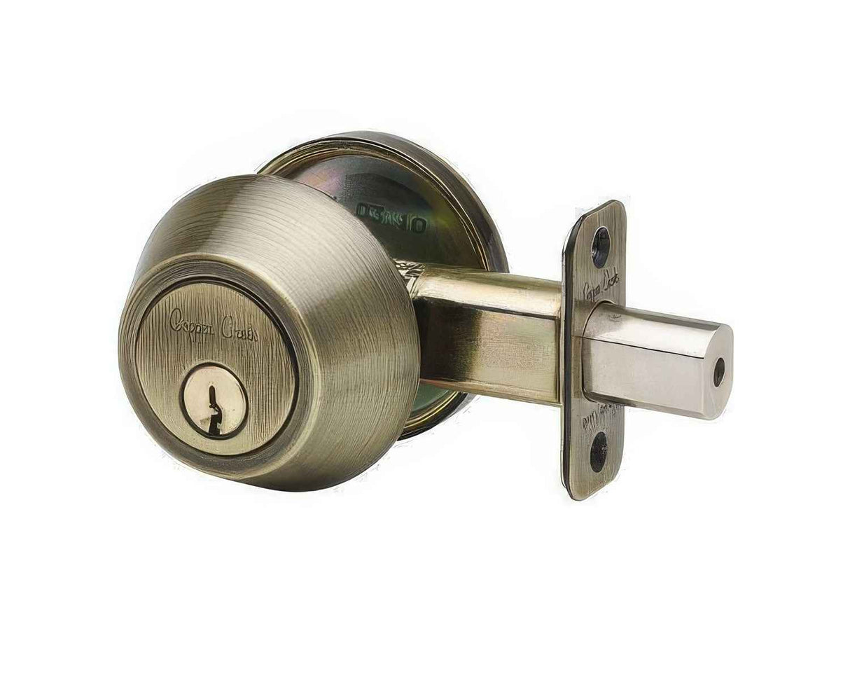 Copper Creek DB2410AB single cylinder deadbolt, additional view