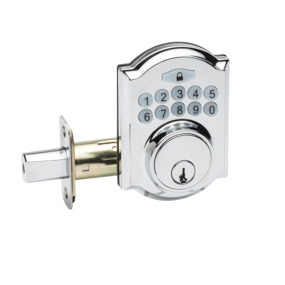 Copper Creek DBH3410PS polished stainless keyless electronic deadbolt