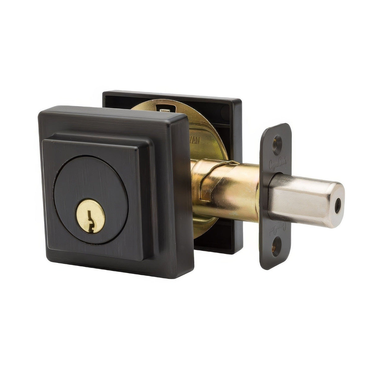 Copper Creek DBS2410TB tuscon bronze single cylinder deadbolt