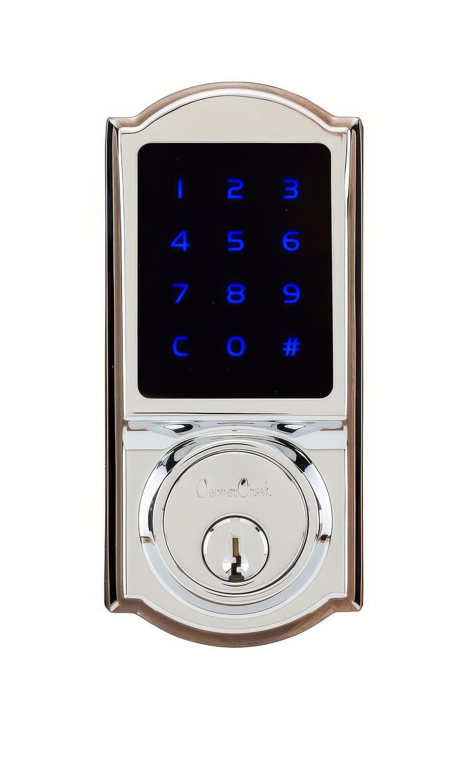 Copper Creek DBZH3410PS DBZH3410 Heritage Keyless Entry Single Cylinder Electronic Deadbolt with Z-Wave Polished Stainless