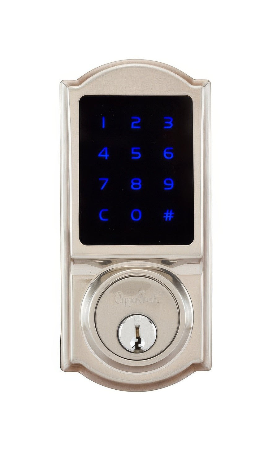 Copper Creek DBZH3410SS satin stainless keyless electronic deadbolt