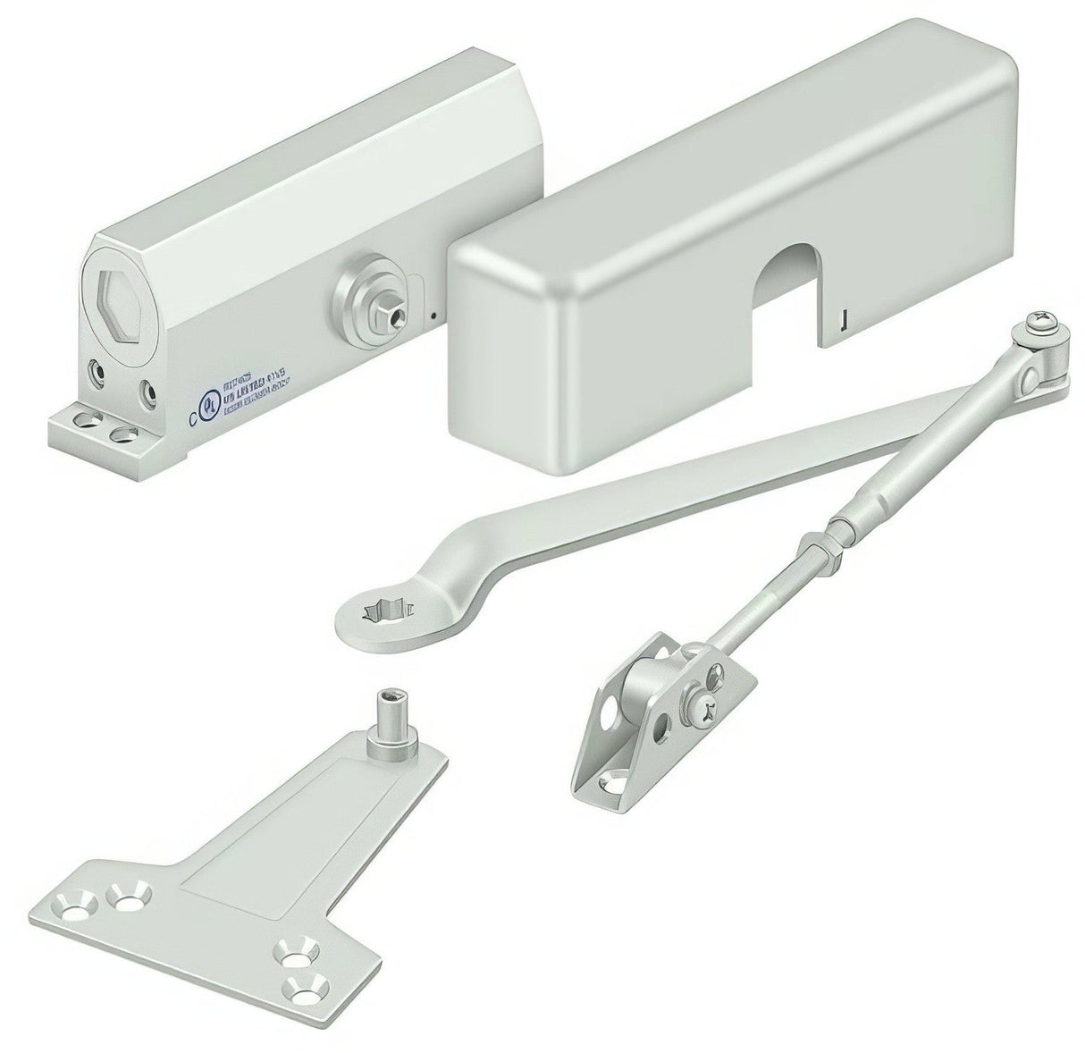Deltana DC70-WHITE white surface mount door closer