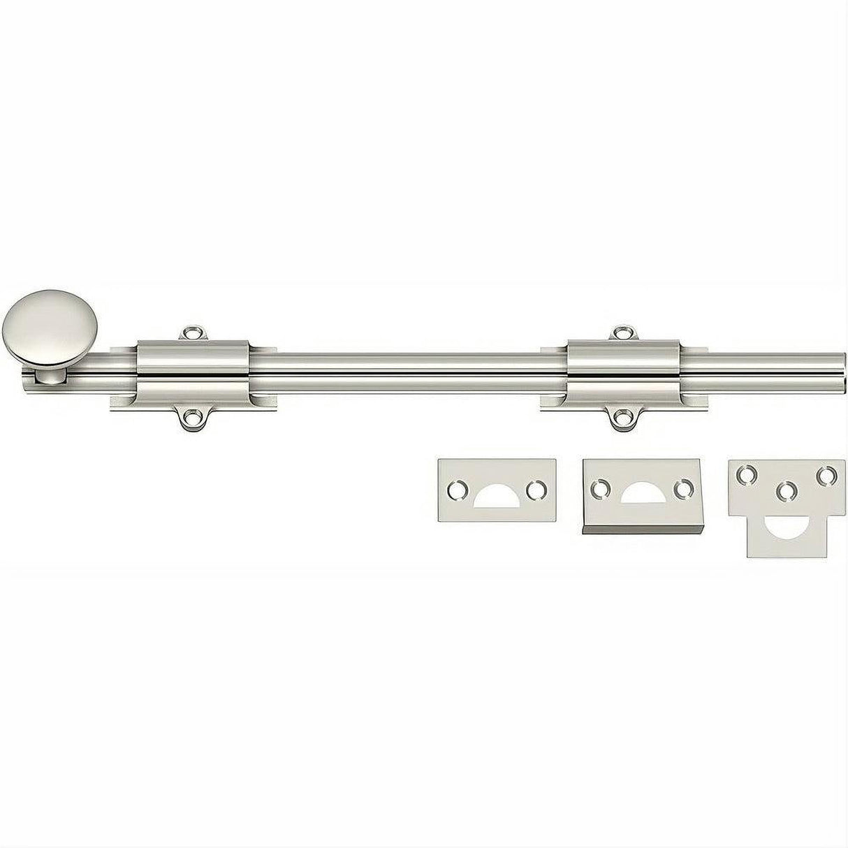 Deltana 12SB14 12SB 12" HD Surface Bolt Polished Nickel
