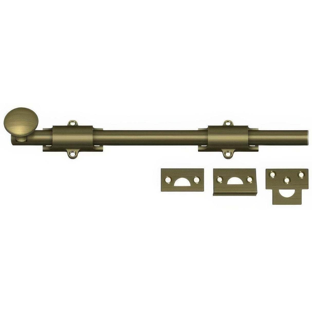 Deltana 12SB5 12SB 12" HD Surface Bolt Antique Brass