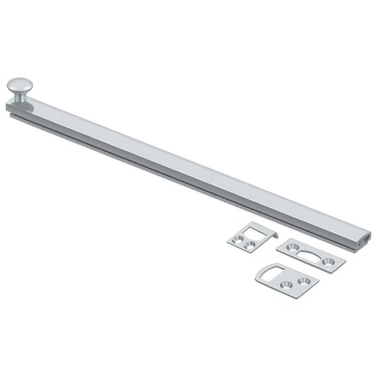 Deltana 12SBCS26 12SBCS 12" Surface Bolt with Concealed Screws Polished Chrome
