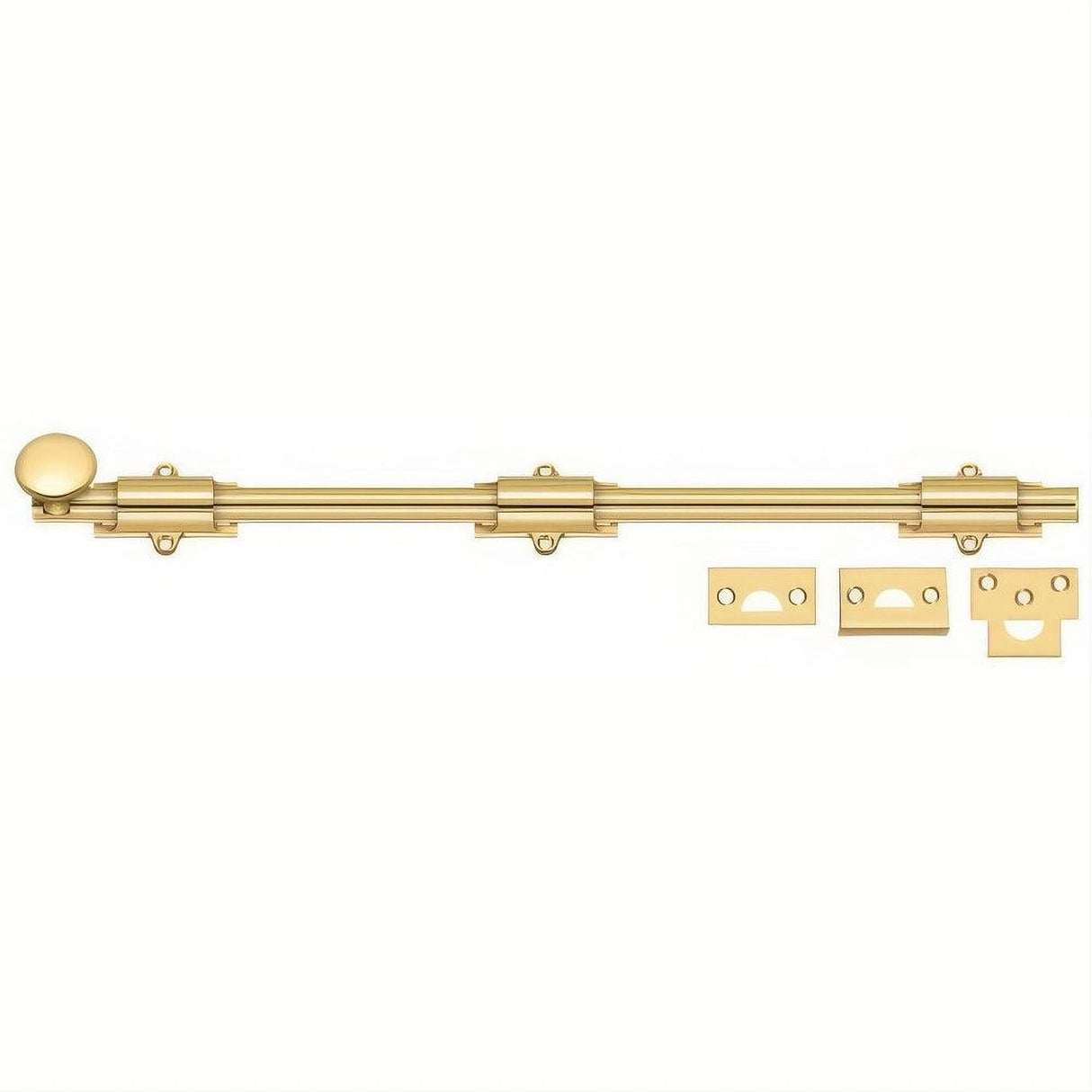 Deltana 18SB003 18SB 18" HD Surface Bolt Lifetime Polished Brass