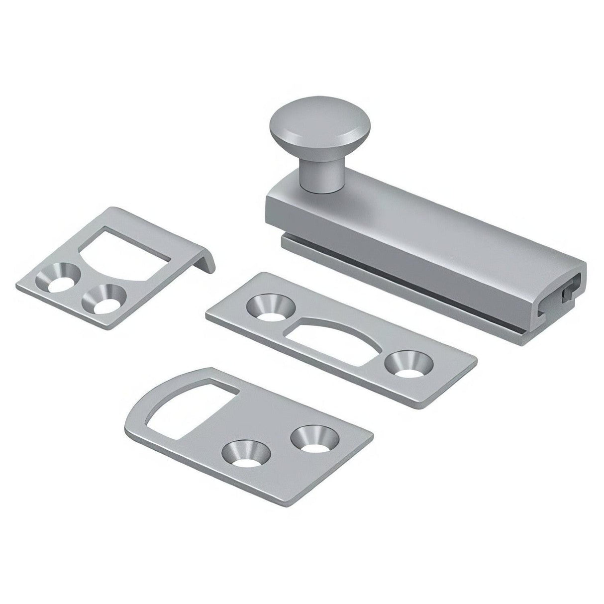 Deltana 2SBCS26D 2SBCS 2" Surface Bolt with Concealed Screw Satin Chrome