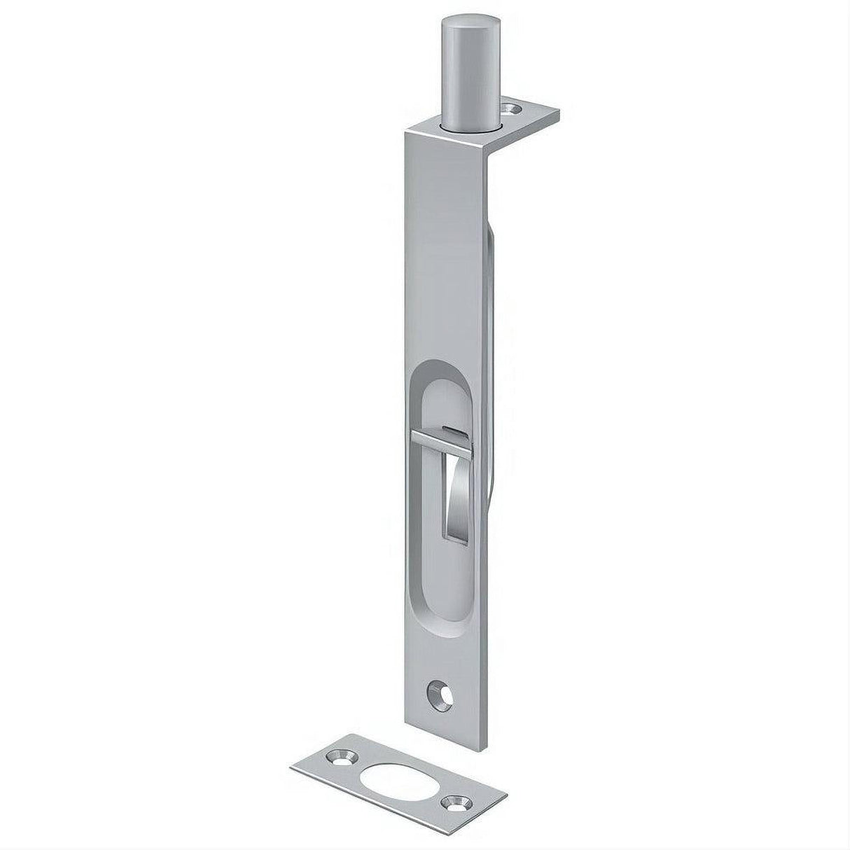 Deltana 6FBS26D 6FBS 6" HD Security Bolt Flush Bolt Satin Chrome