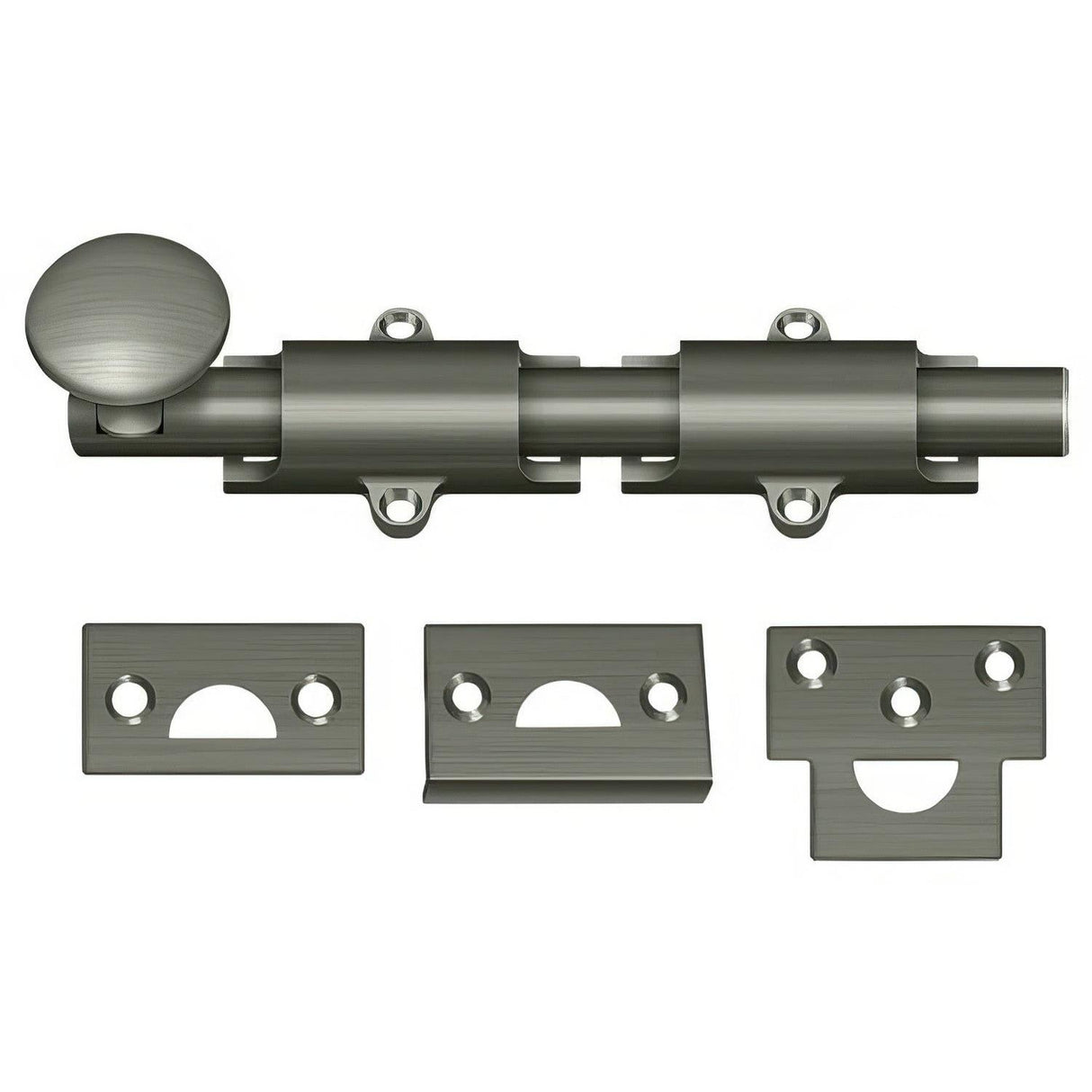 Deltana 6SB15A 6SB 6" Security Surface Bolt Antique Nickel