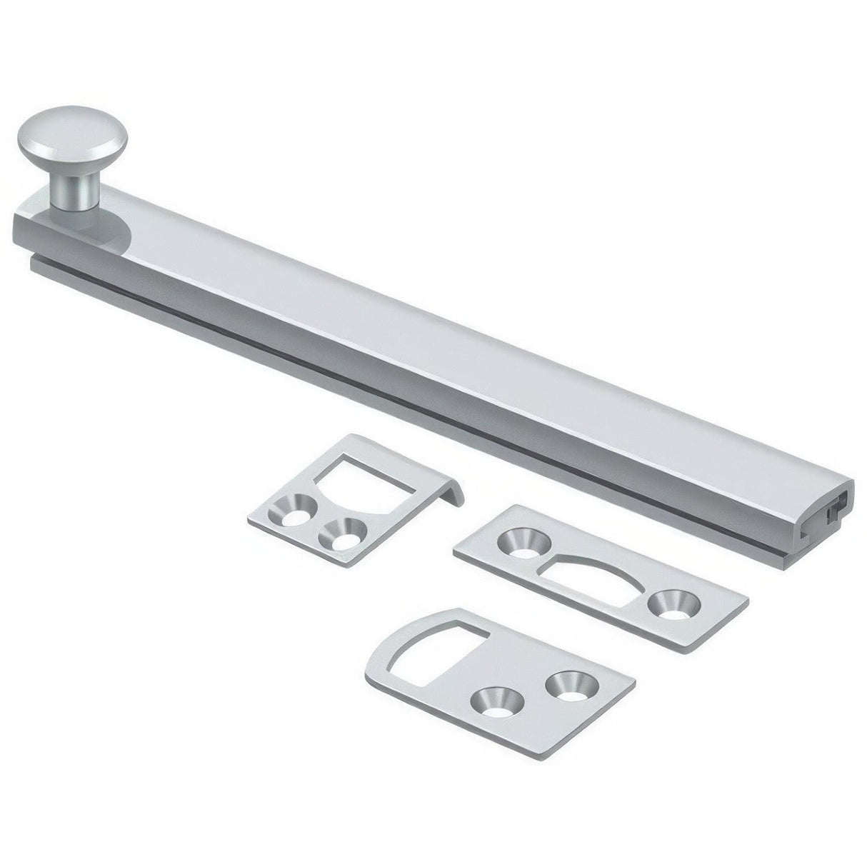 Deltana 6SBCS26 6SBCS 6" Surface Bolt with Concealed Screws Polished Chrome