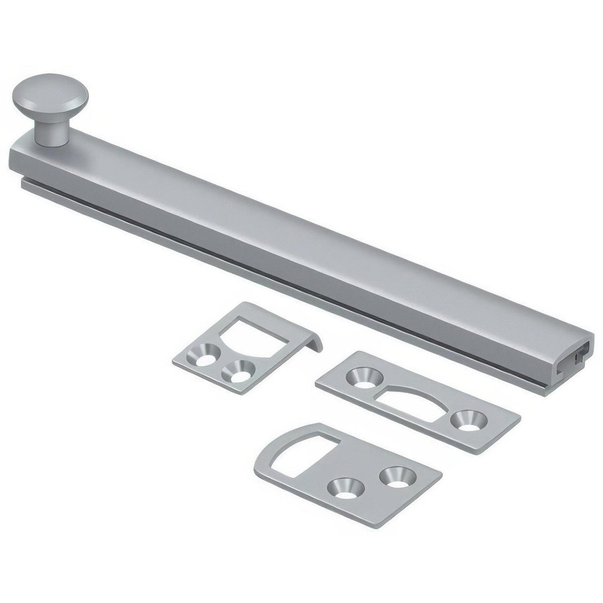 Deltana 6SBCS26D 6SBCS 6" Surface Bolt with Concealed Screws Satin Chrome