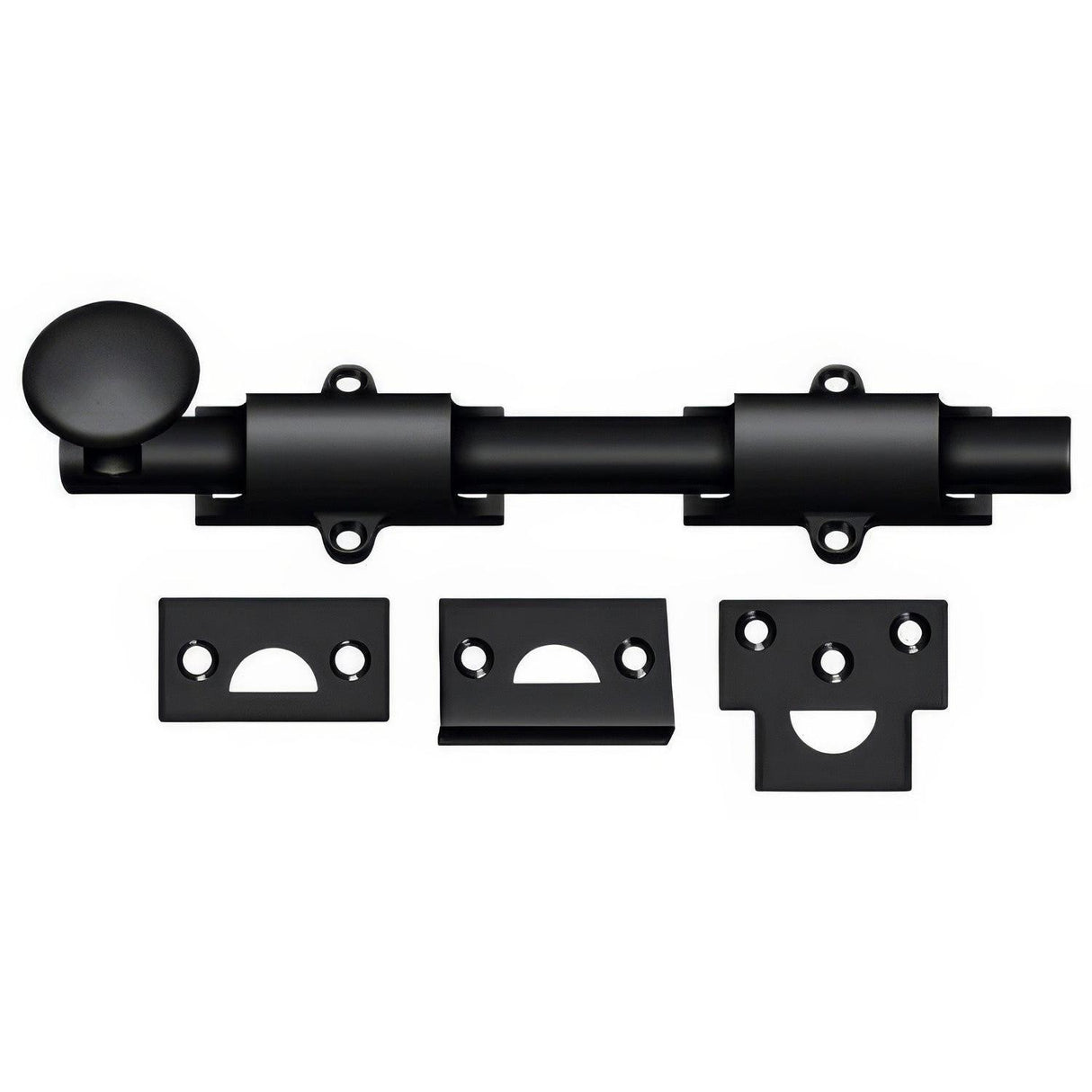 Deltana 8SB19 8SB 8" Solid Brass Surface Bolt Black