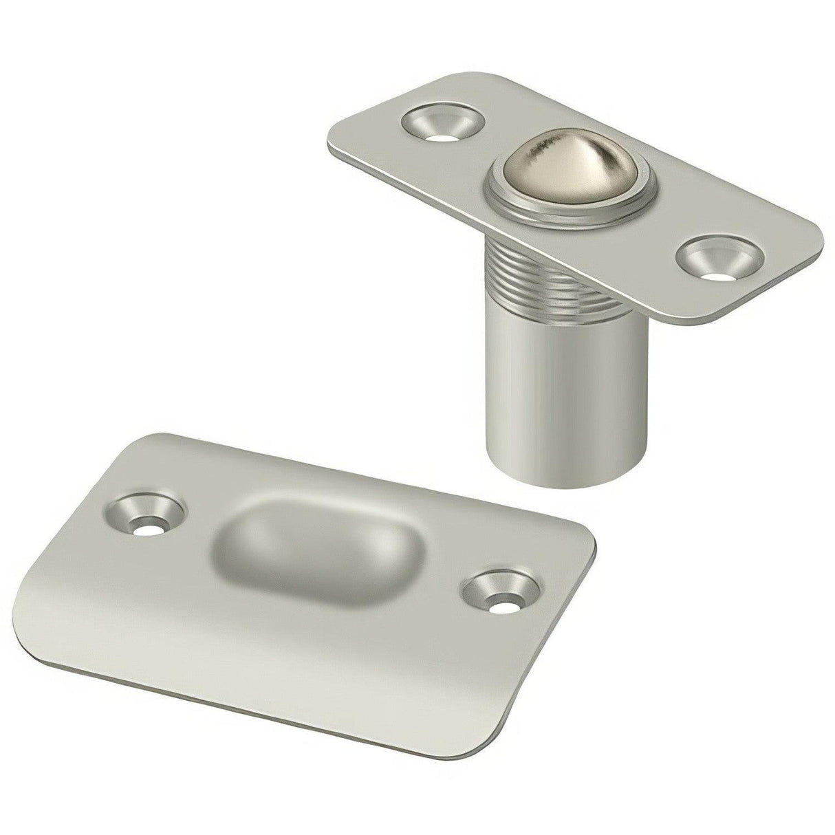 Deltana BC218RU15 BC218RU 2 1/8" x 1" Ball Catch with Round Corners Satin Nickel