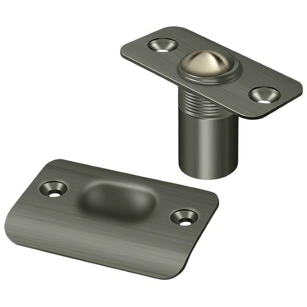 Deltana BC218RU15A BC218RU 2 1/8" x 1" Ball Catch with Round Corners Antique Nickel