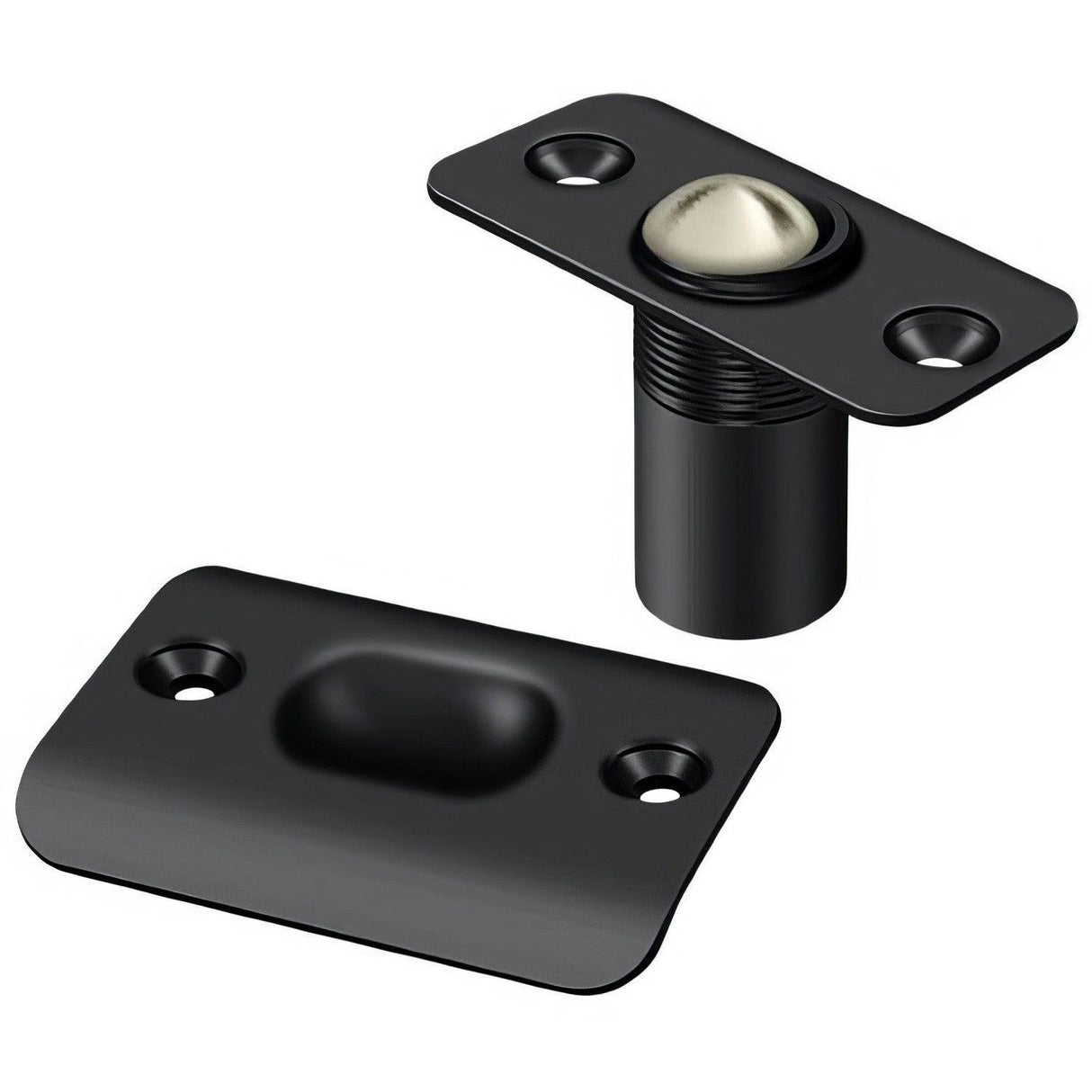 Deltana BC218RU19 BC218RU 2 1/8" x 1" Ball Catch with Round Corners Black
