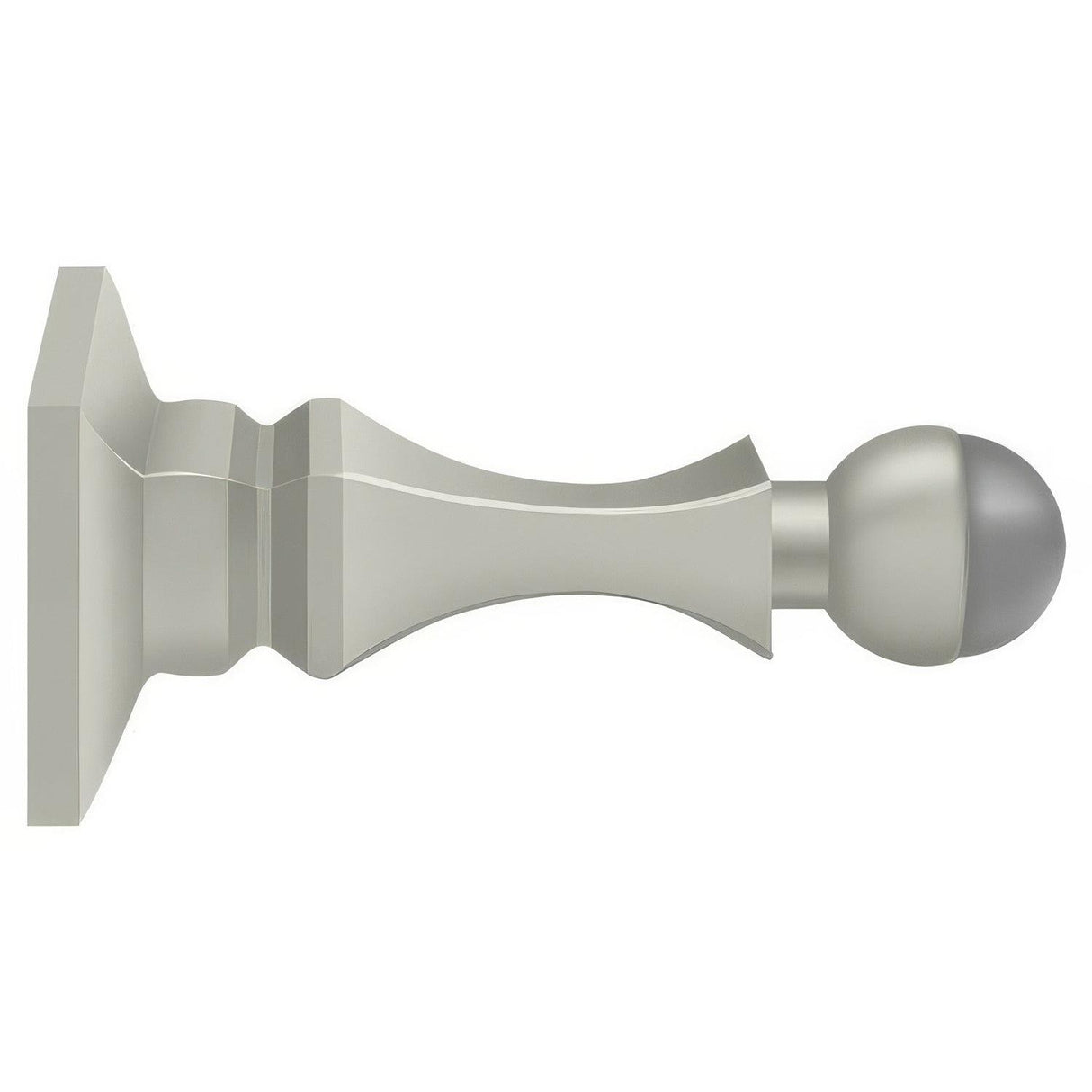 Deltana BDH35U15 BDH35 3-1/2" Baseboard Door Stop Satin Nickel