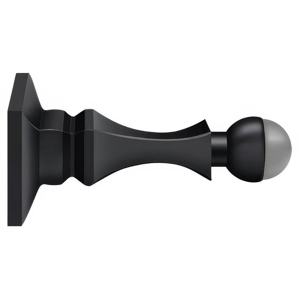 Deltana BDH35U19 BDH35 3-1/2" Baseboard Door Stop Paint Black
