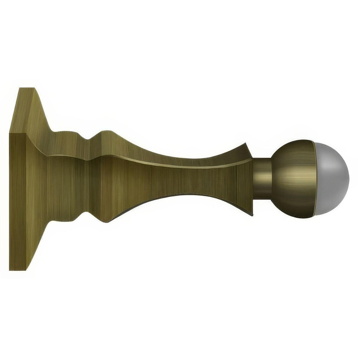 Deltana BDH35U5 BDH35 3-1/2" Baseboard Door Stop Antique Brass