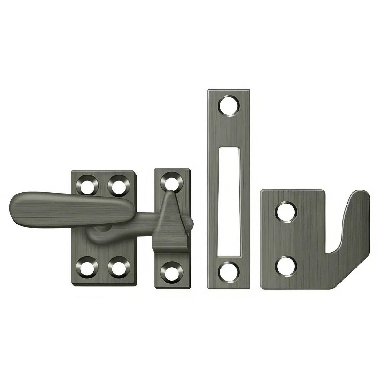 Deltana CF066U15A CF066 Small 4 Piece Window Casement Fastener Antique Nickel