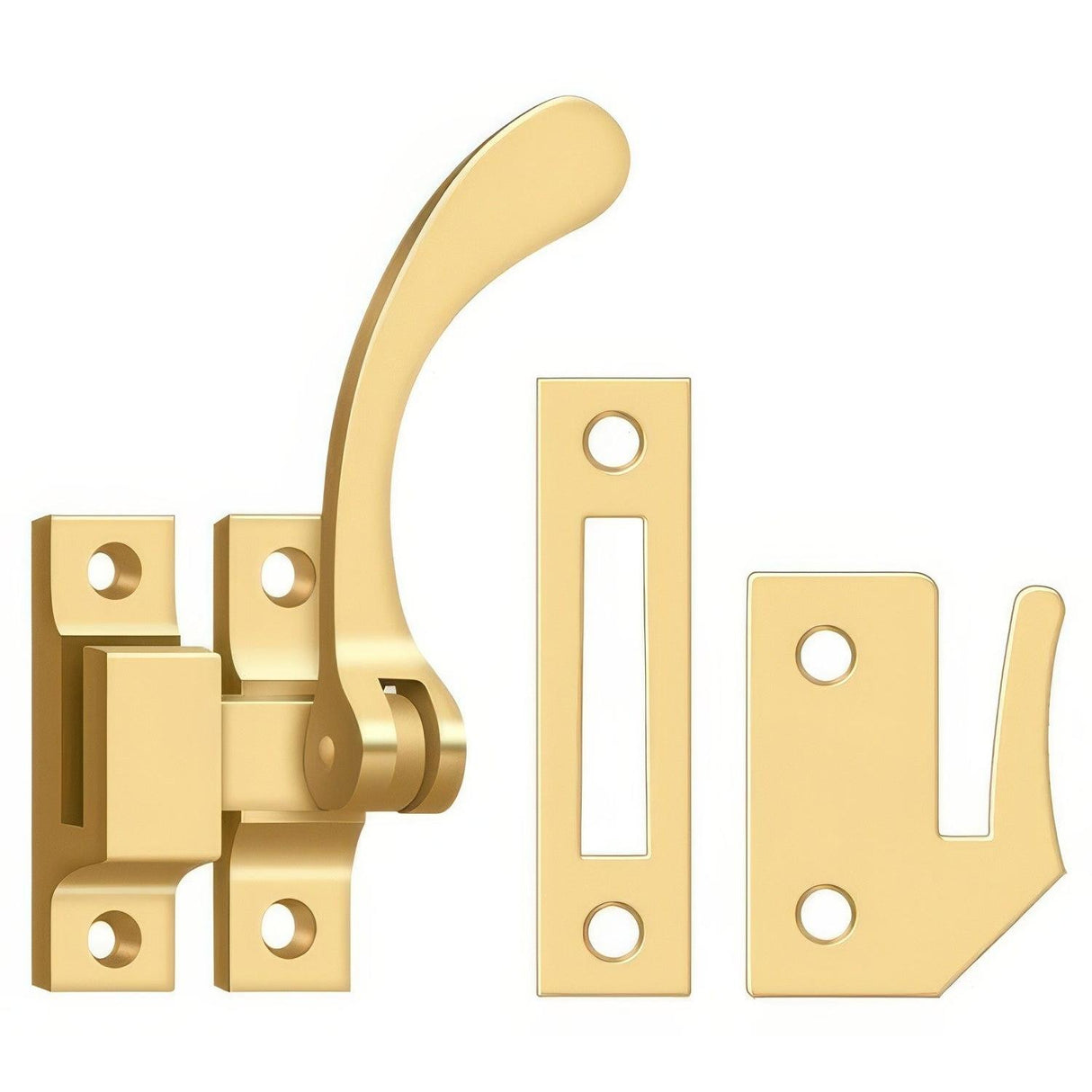 Deltana CF450CR003 CF450 4-1/2" Reversible Casement Fastener Window Lock Lifetime Brass