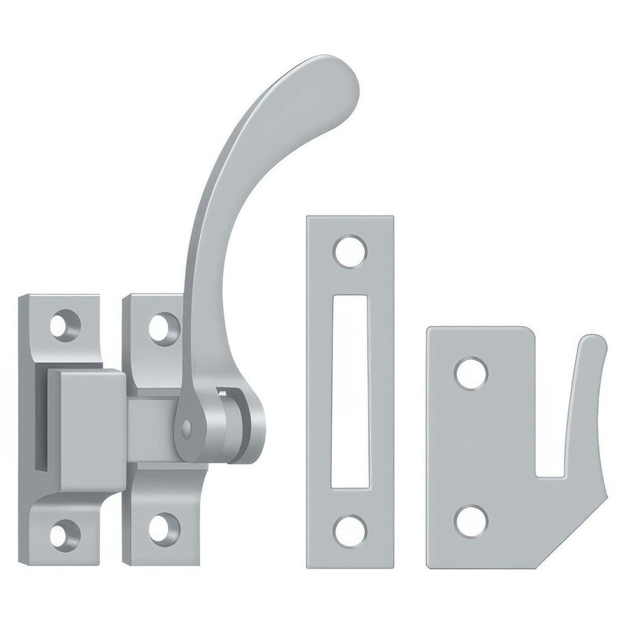 Deltana CF450U26D CF450 4-1/2" Reversible Casement Fastener Window Lock Satin Chrome