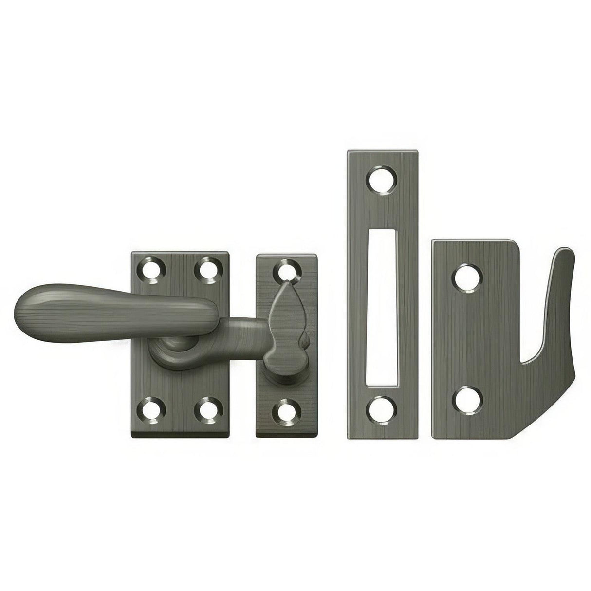 Deltana CF66U15A CF66 Medium 4 Piece Window Casement Fastener Antique Nickel