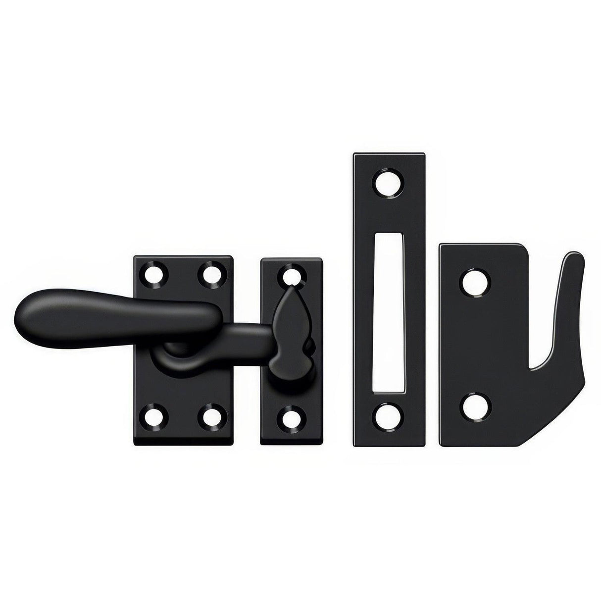 Deltana CF66U19 CF66 Medium 4 Piece Window Casement Fastener Paint Black