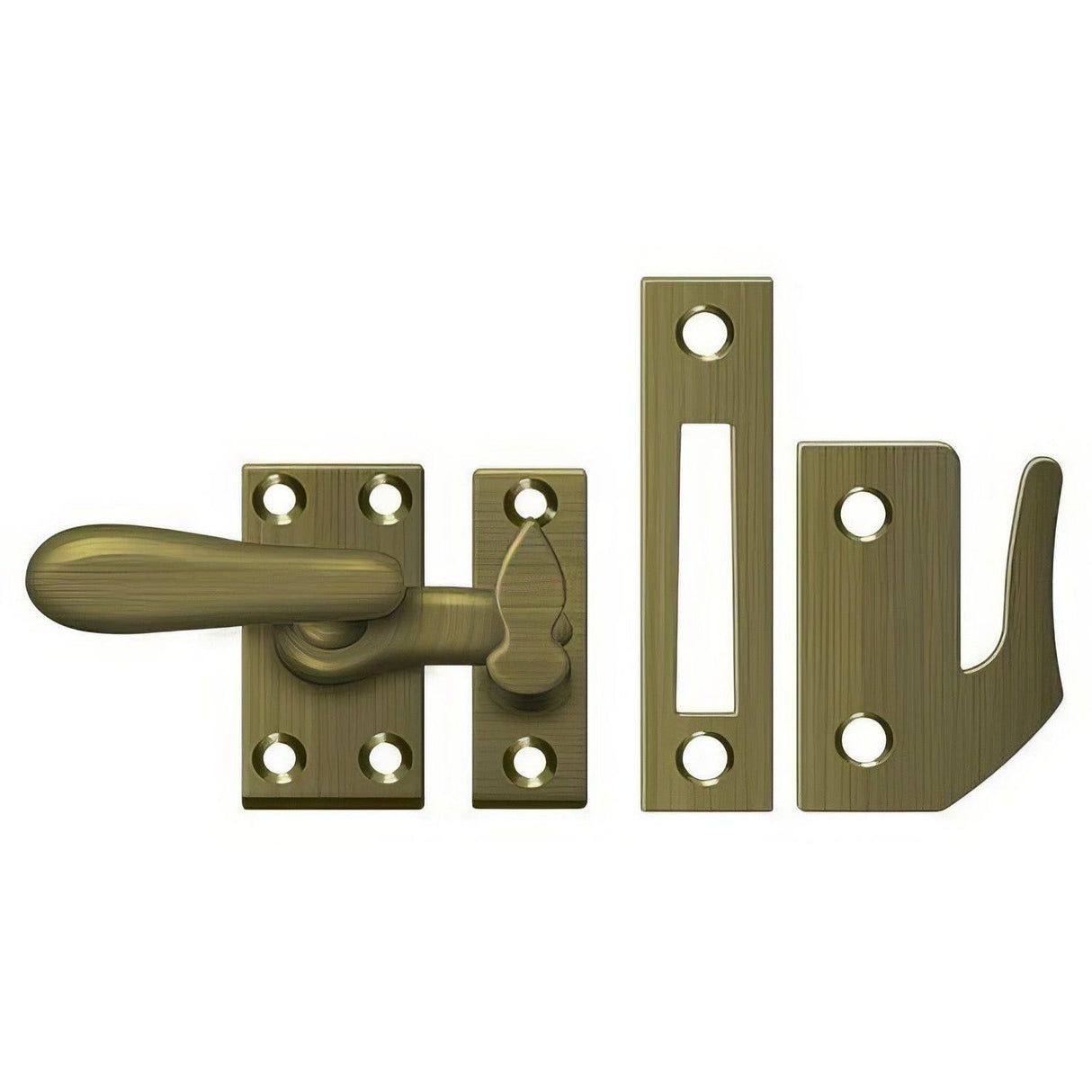 Deltana CF66U5 CF66 Medium 4 Piece Window Casement Fastener Antique Brass