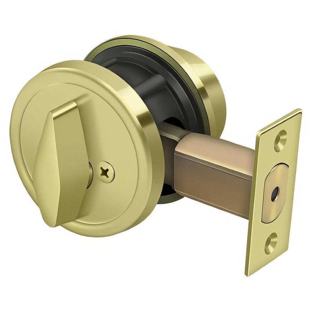 Deltana CL200LA-3 2-5/8" Grade 2 Commercial Single Cylinder Deadbolt Polished Brass