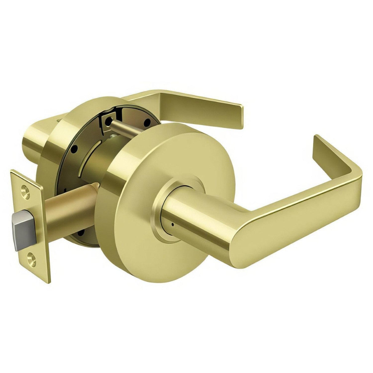 Deltana CL501EVC-3 Clarendon Grade 2 Passage Door Lever Polished Brass