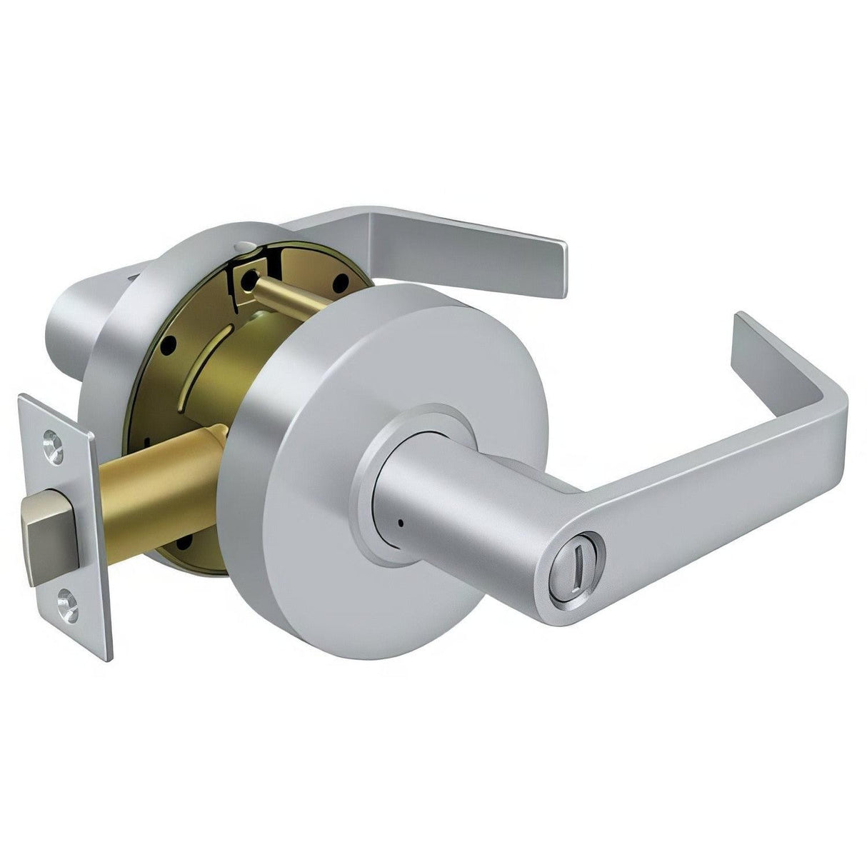 Deltana CL502EVC-26D Clarendon Grade 2 Privacy Door Lever Brushed Chrome