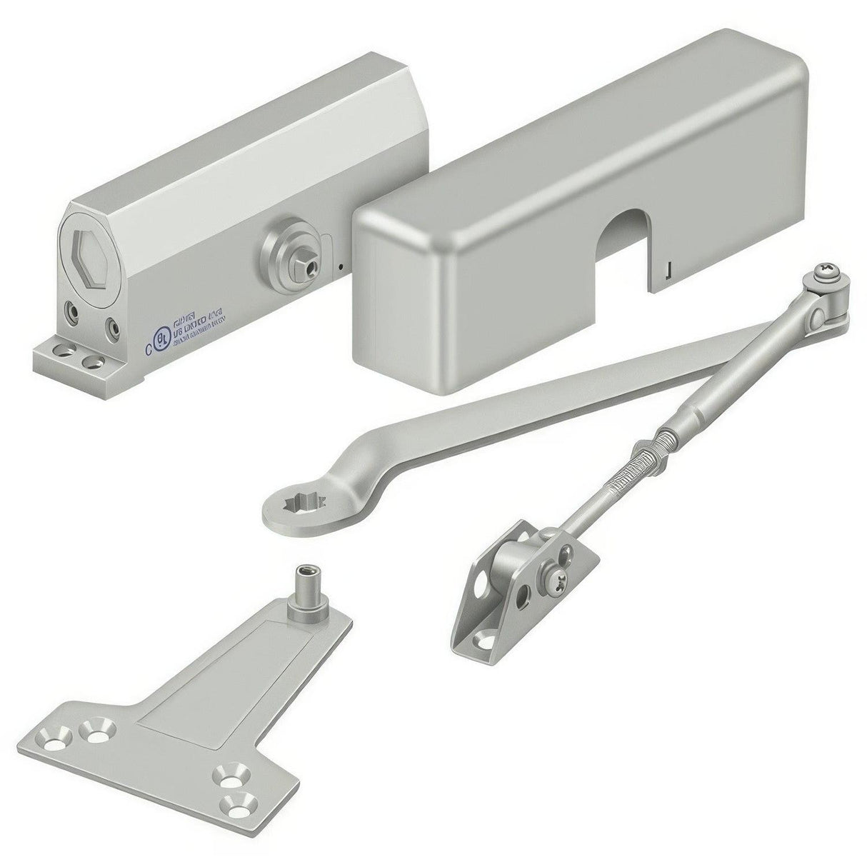 Deltana DC70-AL Surface Mount Door Closer Aluminum