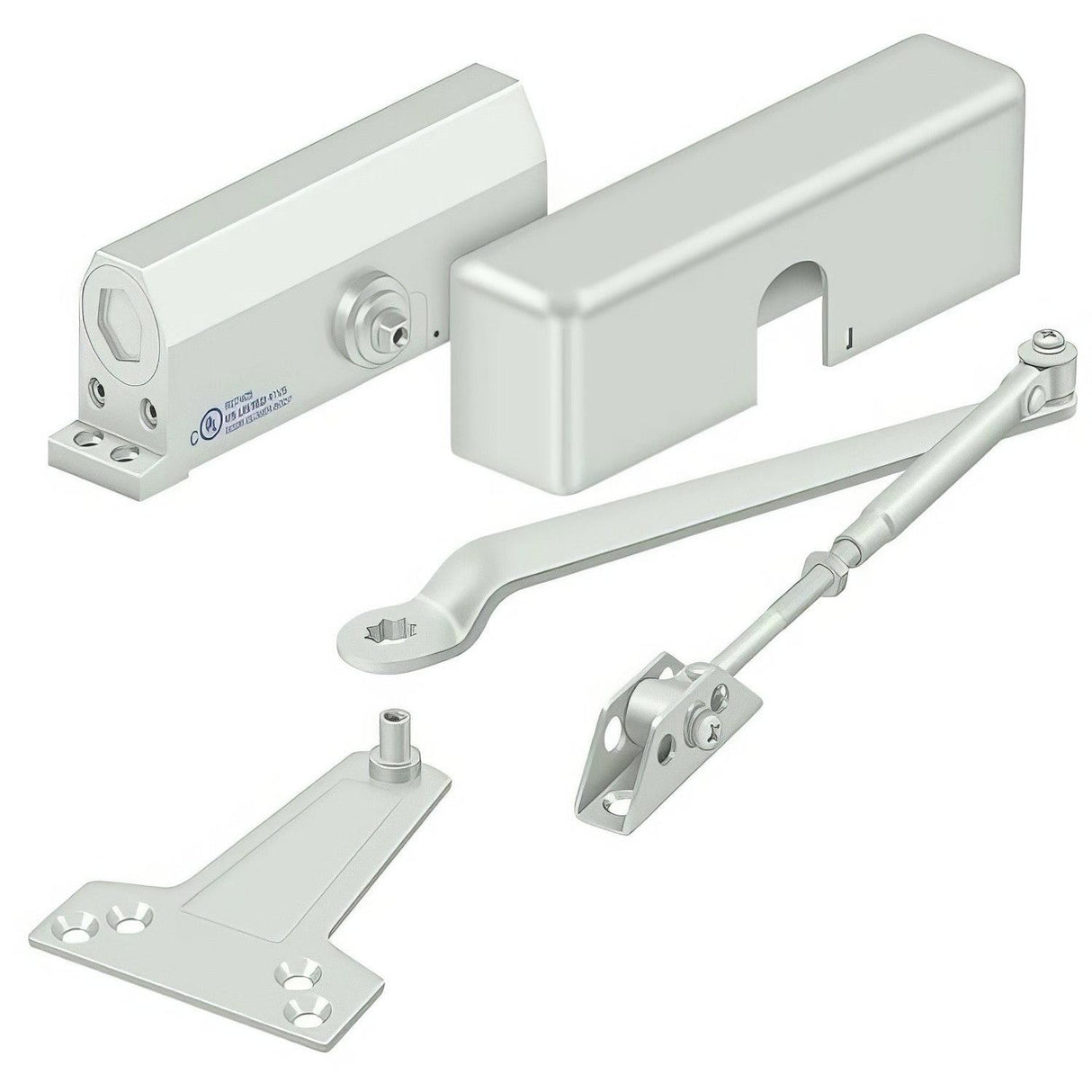 Deltana DC70-WHITE Surface Mount Door Closer