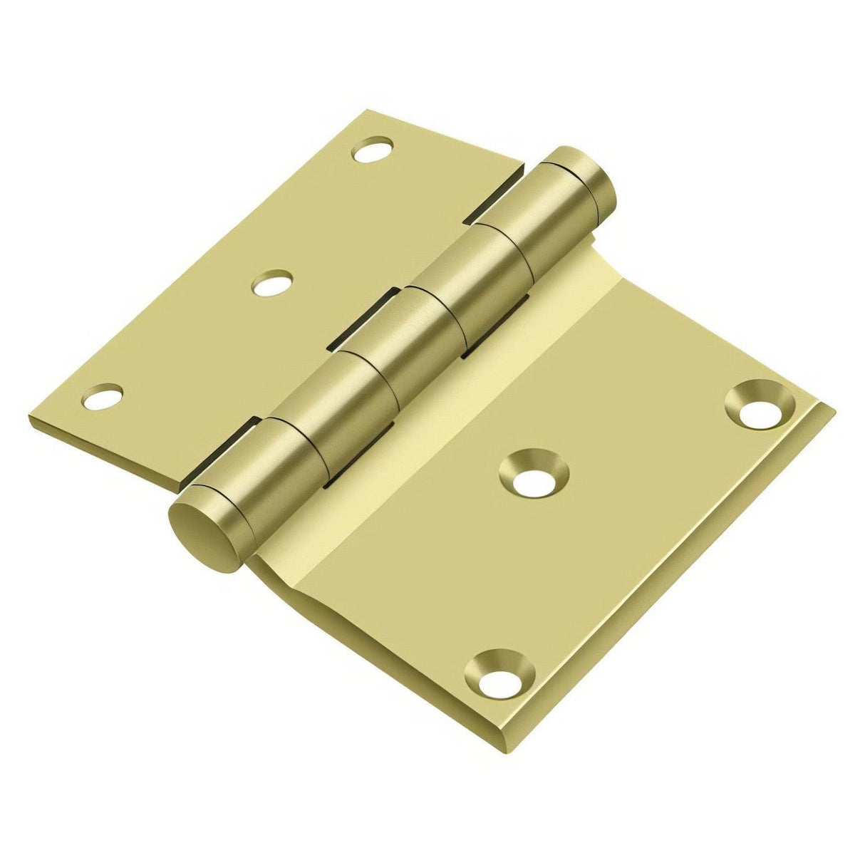 Deltana DHS3035U3 DHS3035 3" x 3-1/2" Square Corner Door Hinge Polished Brass