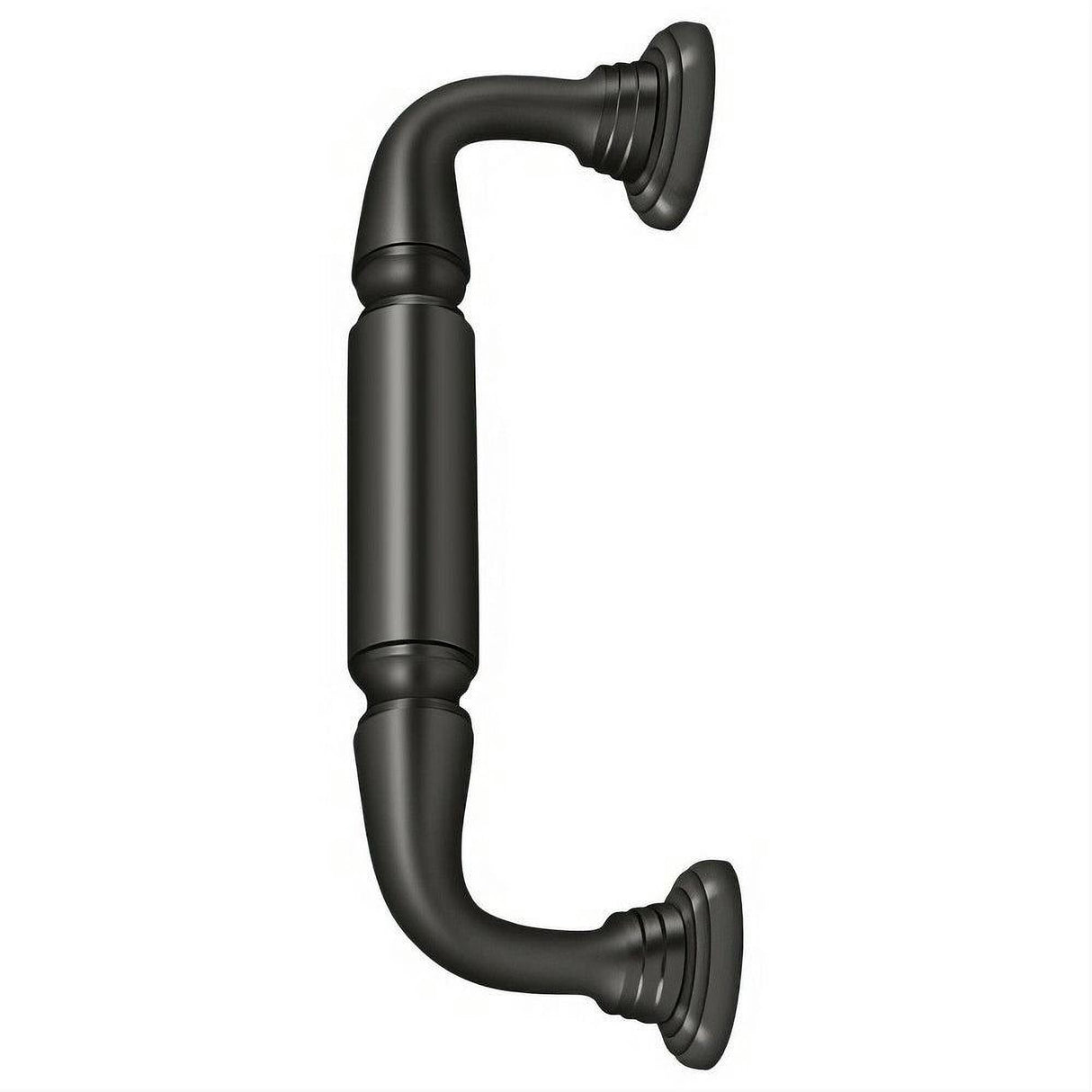 Deltana DP2576U10B DP2576 8" Door Pull with Rosette Oil Rubbed Bronze