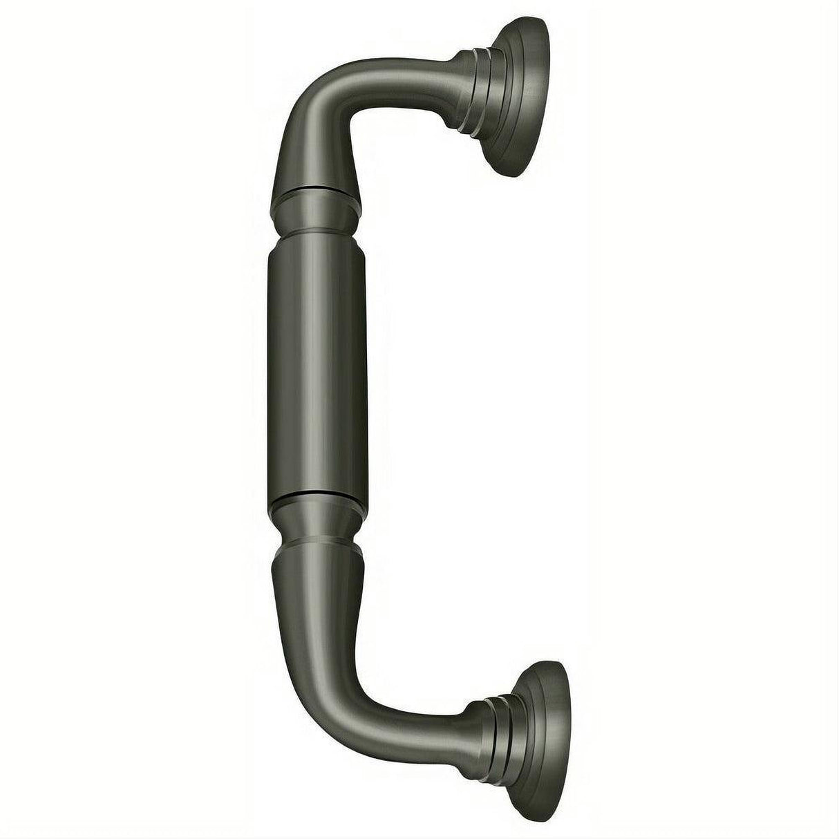 Deltana DP2576U15A DP2576 8" Door Pull with Rosette Antique Nickel