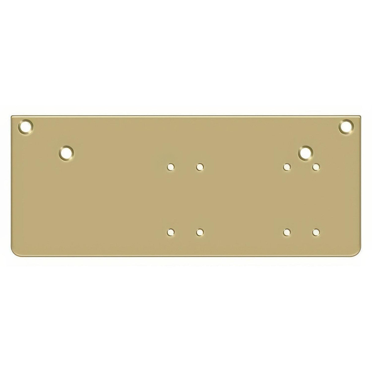 Deltana DP4041P-GOLD 13" x 5" Drop Plate for Door Closer with Parallel Arm Installation