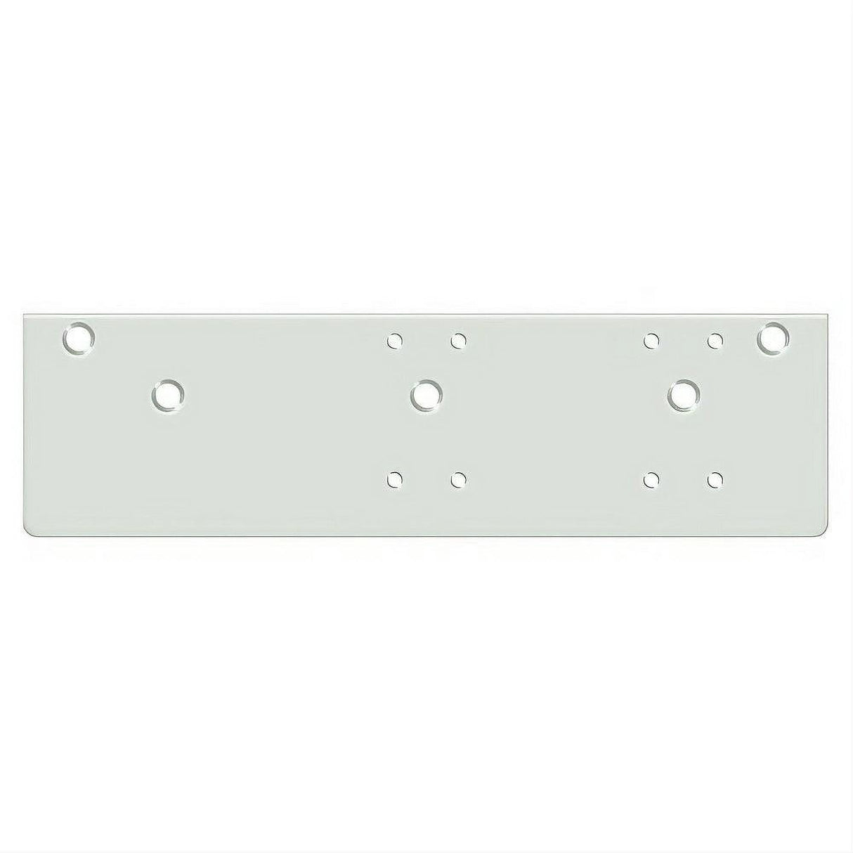 Deltana DP4041S-WHITE 13" x 3-5/8" Drop Plate for Door Closer with Standard Arm Installation