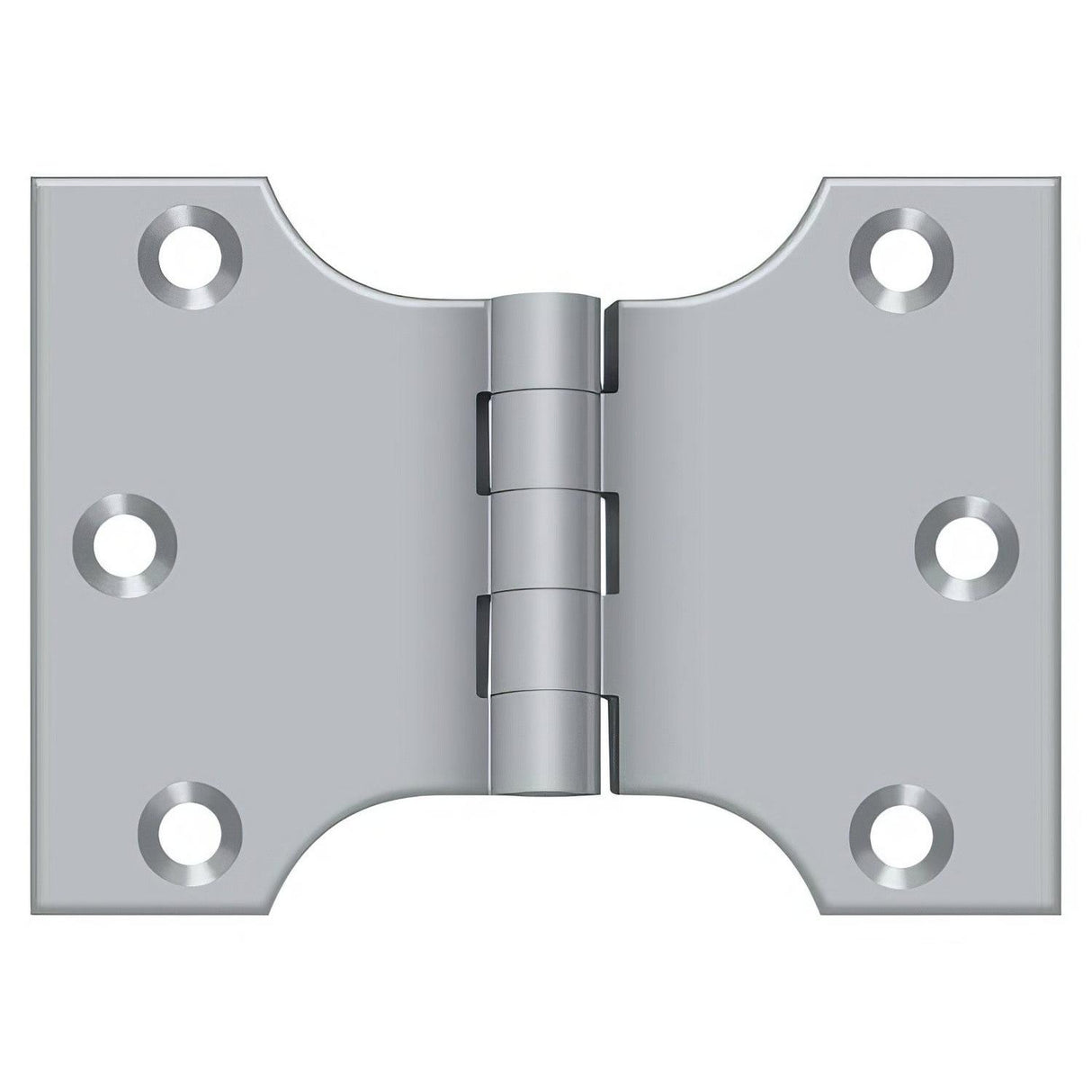 Deltana DSPA3040U26D DSPA3040 3" x 4" NRP Square Corner Door Hinge Brushed Chrome