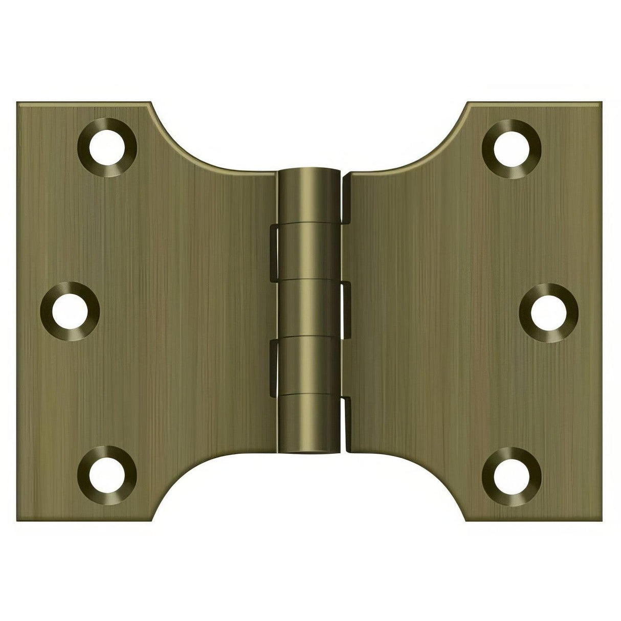 Deltana DSPA3040U5 DSPA3040 3" x 4" NRP Square Corner Door Hinge Antique Brass