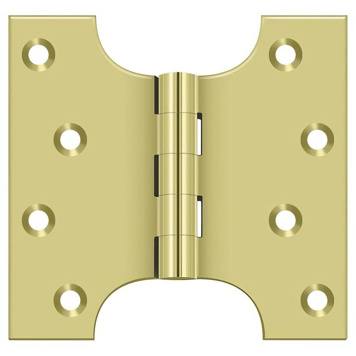 Deltana DSPA4040U3 DSPA4040 4" x 4" NRP Square Corner Door Hinge Polished Brass