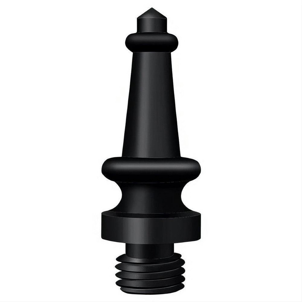 Deltana DSST19 DSST 1-3/16" Steeple Tip Finials Black