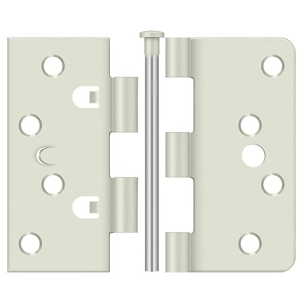 Deltana EN4404USPW-UN 4" x 4" Plain Bearing Hinge with 1/4" Radius Corner