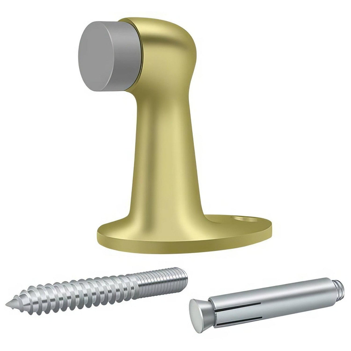 Deltana FDB278U3 FDB278 2-7/8" Floor Mounted Door Stop Polished Brass
